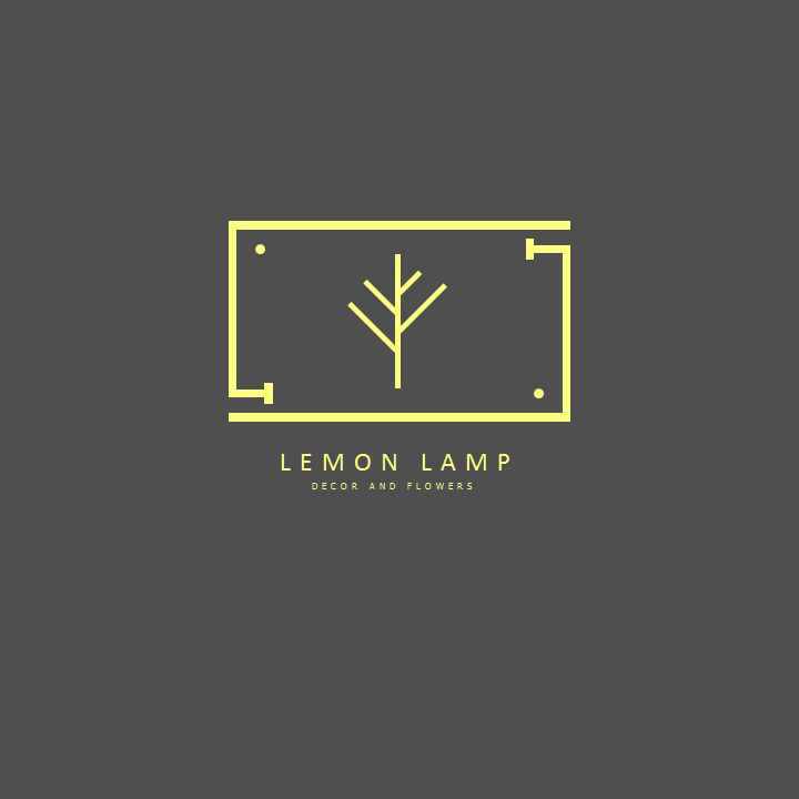 Lemon Lamp decor and flowers