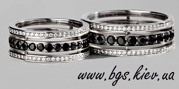 обручальные кольца из белого золота