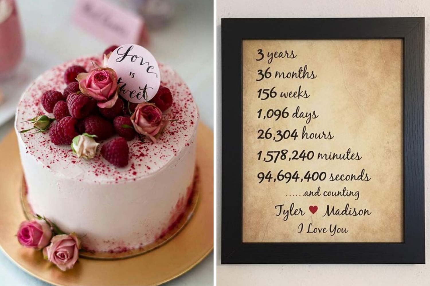 3 роки спільного життя: торт, подарунок фото