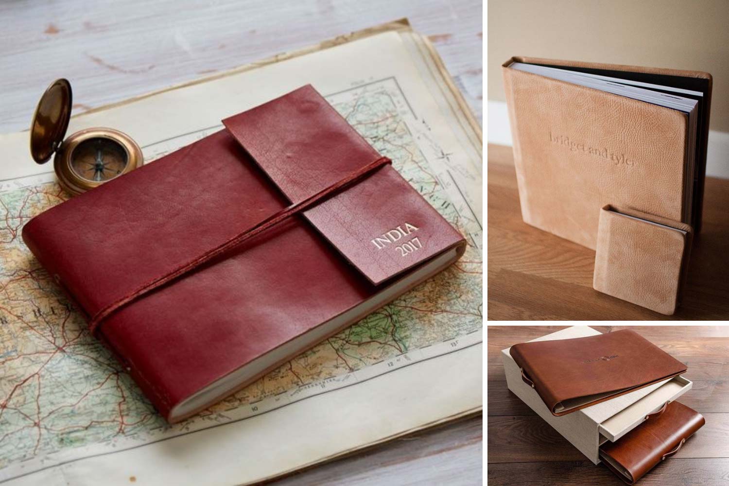 Сімейний фотоальбом зі шкіри фото