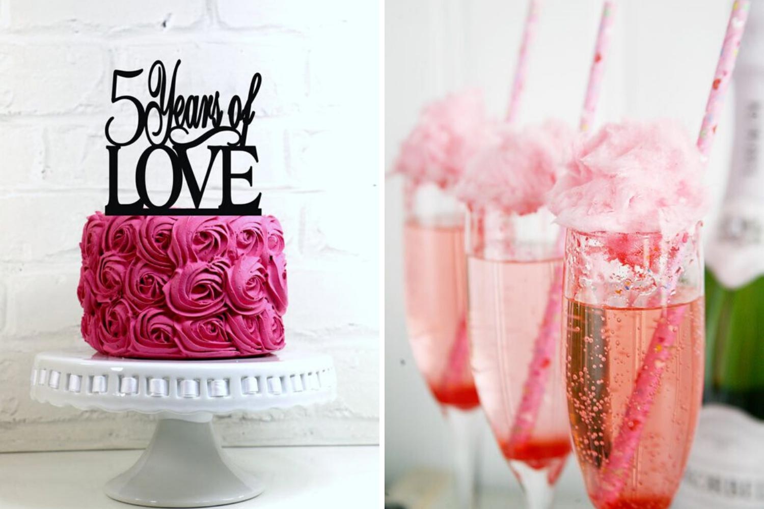 Тости гостей з днем весілля 5 років: торт, коктейлі фото