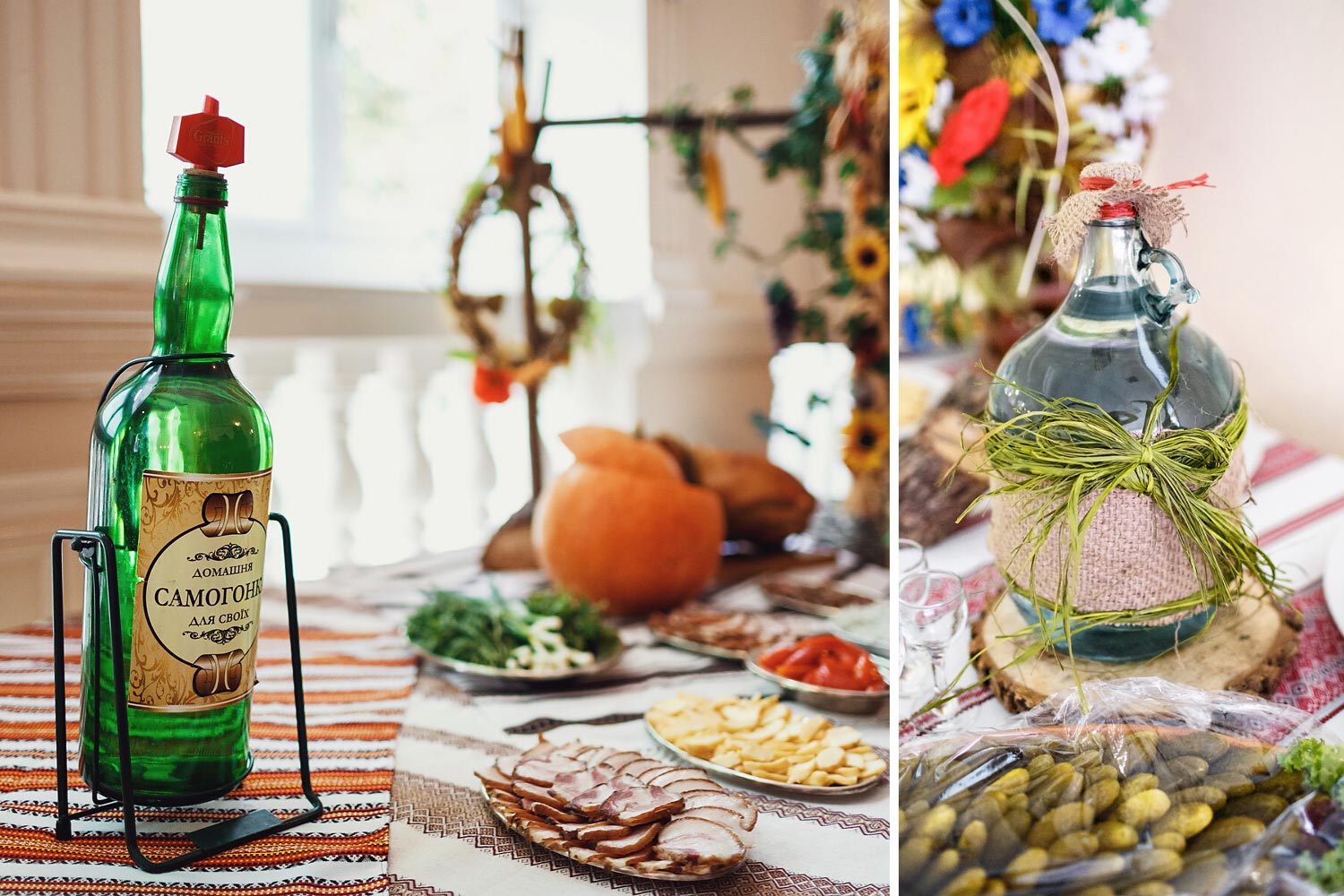 Самогон на весілля: рецепт, подача фото