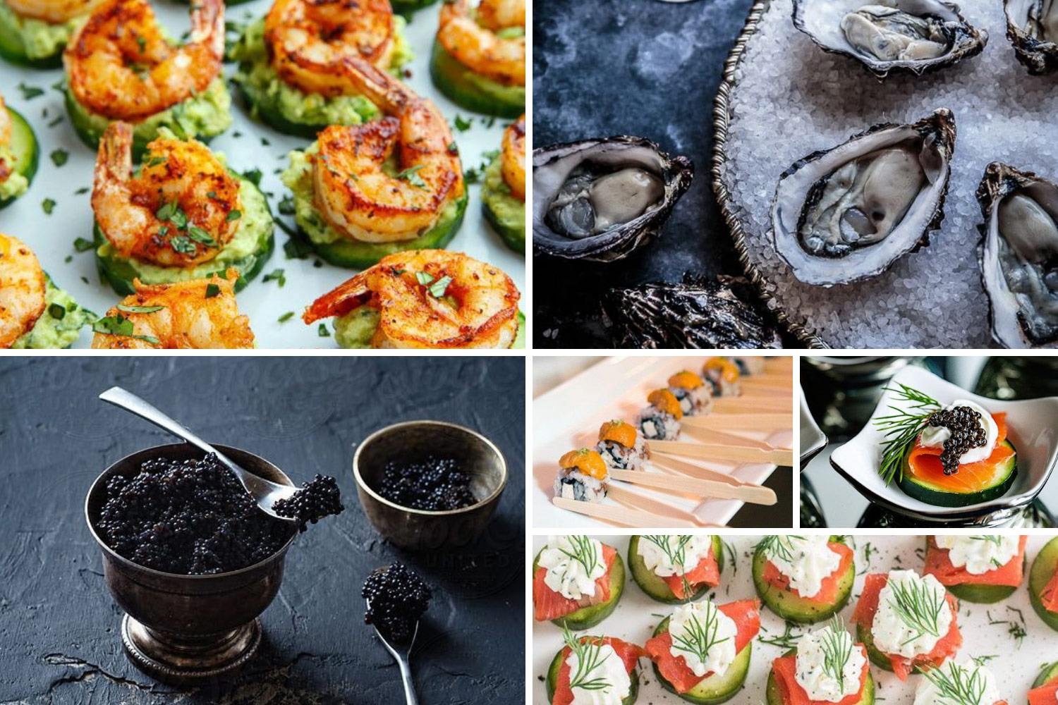 Фуршетний стіл з морепродуктами