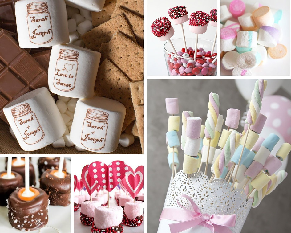 маршмеллоу для свадьбы