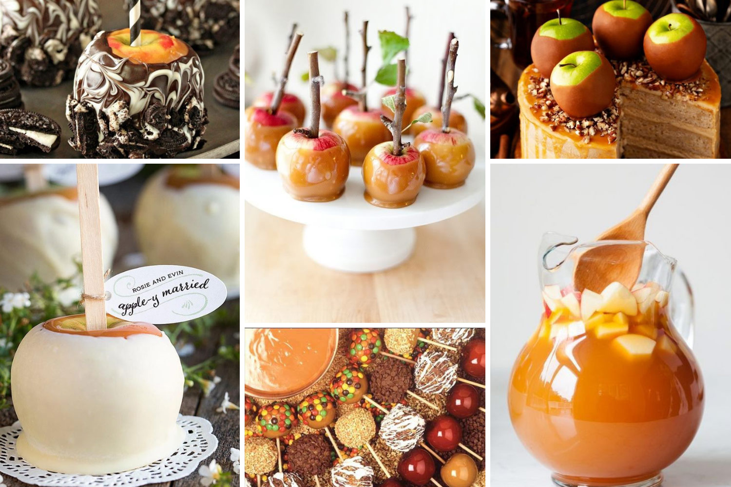 на весілля яблука в карамелі