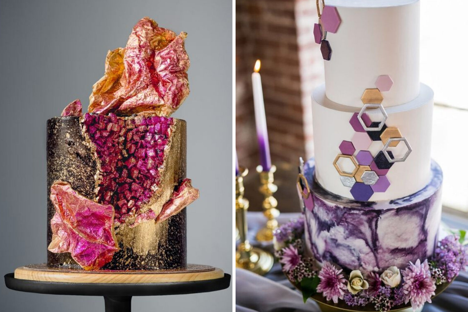 основные тенденции свадебного торта 2020