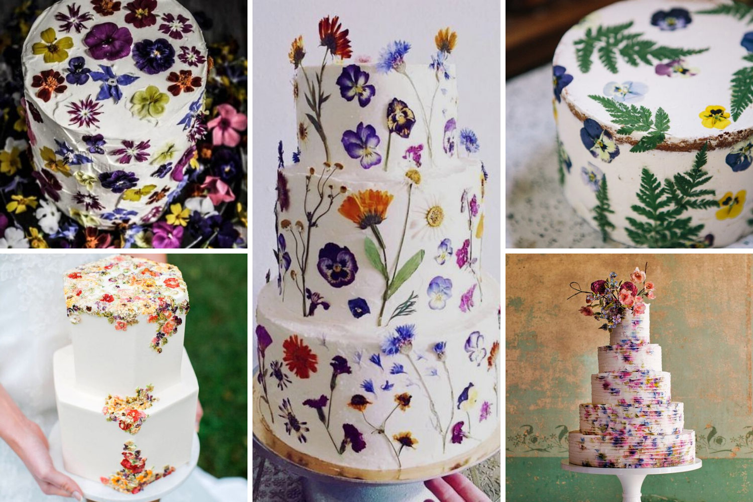 Торт свадебный с цветами фото