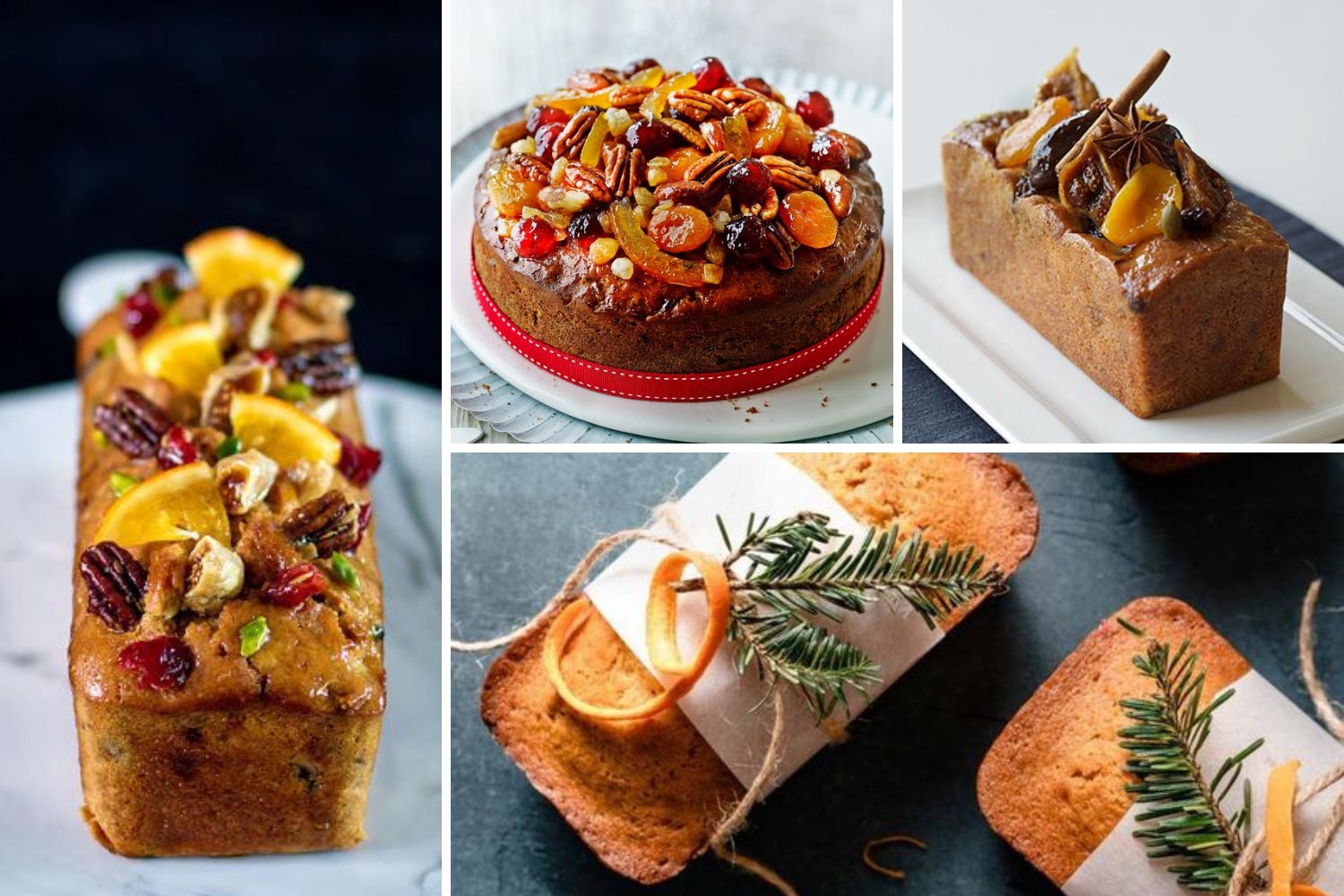 Традиционный рождественский кекс фото