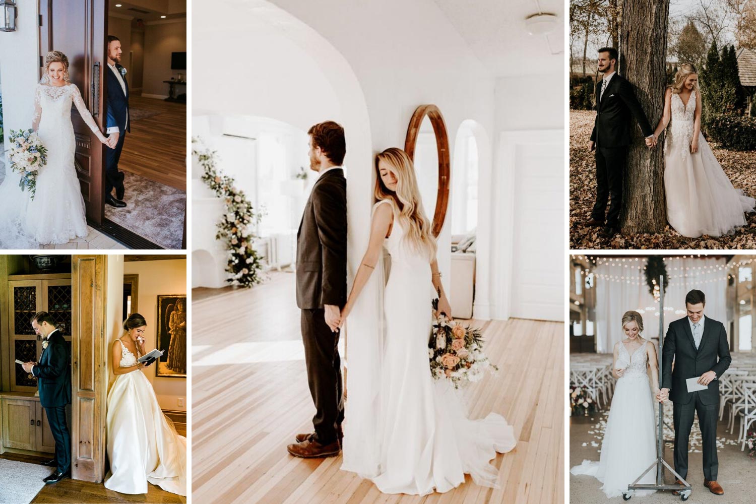 Прочтение свадебных клятв вслепую фото