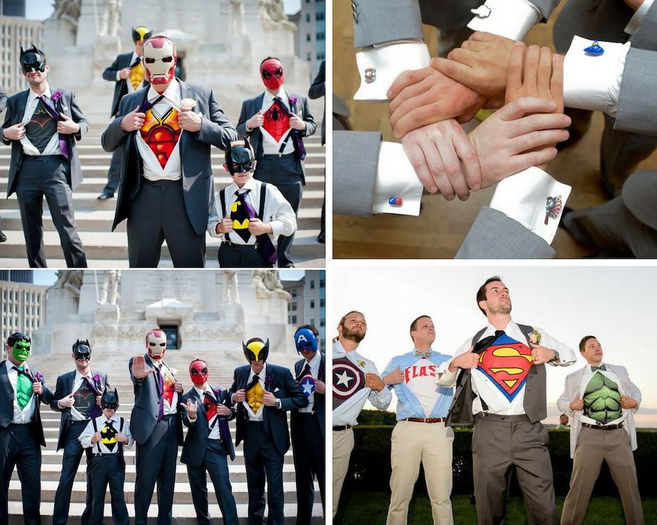 фото з нареченим в стилі супергероїв