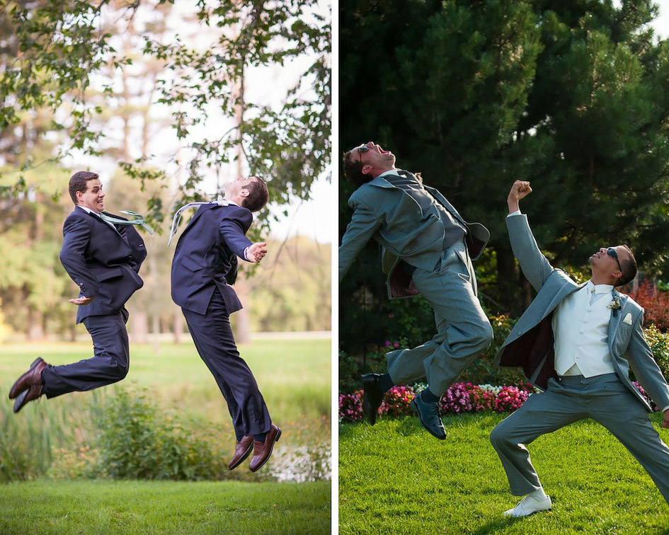 жених з друзями бій