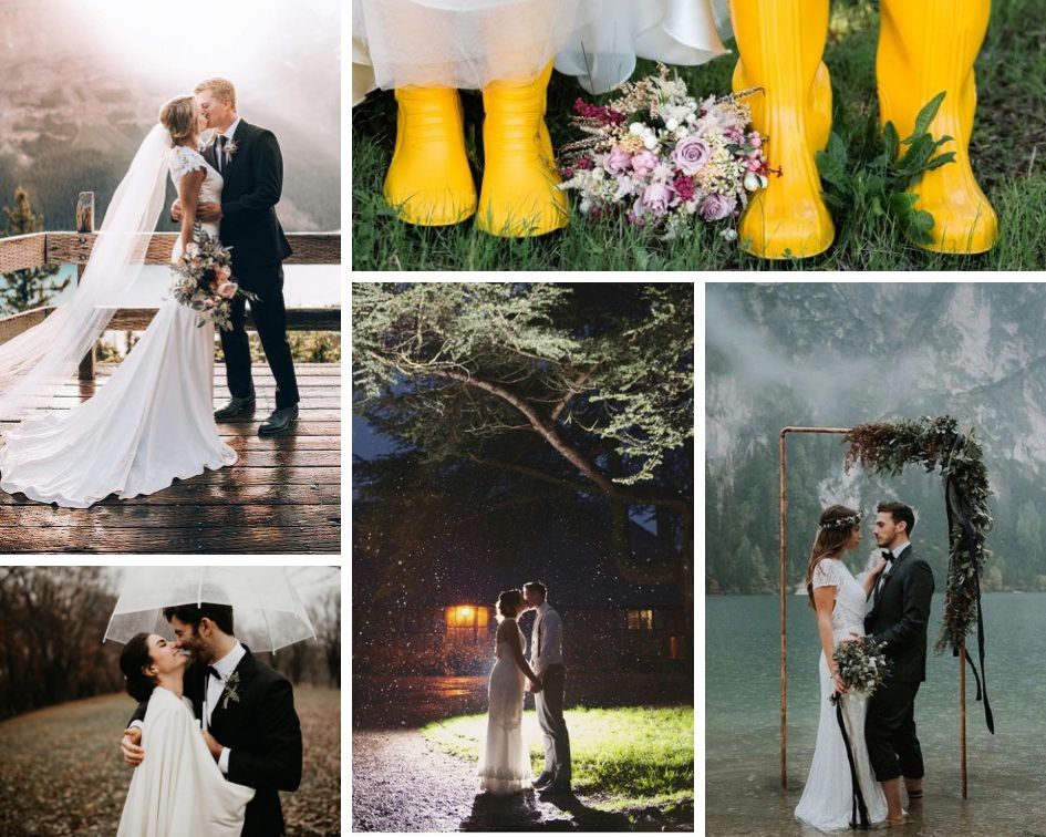 весільна фотосесія дощ