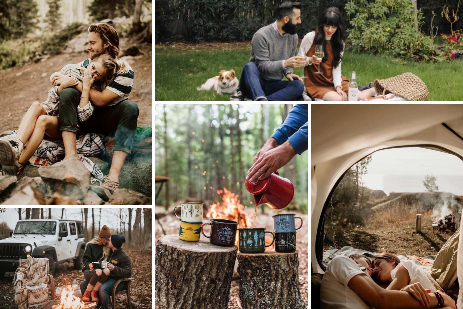 Фотосесія закоханих в стилі похід з пікніком фото