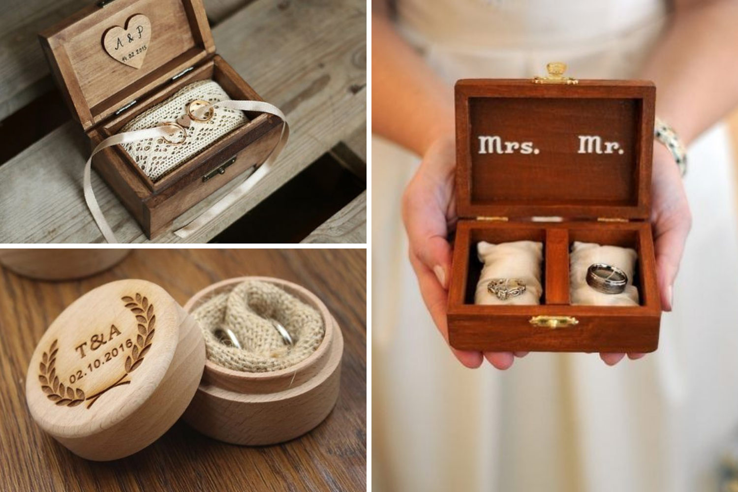 Дерев'яний бокс для фотозйомки прикрас