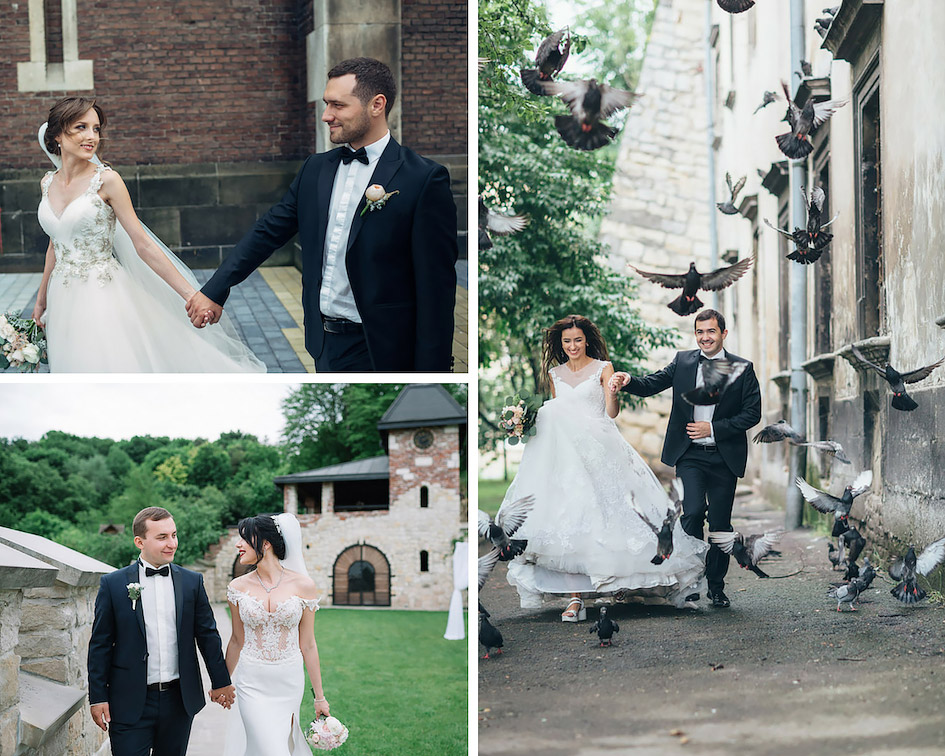 фото молодоженов в движении