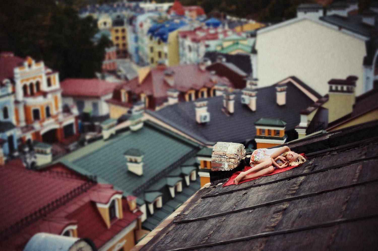 Фотосессия на крыше в Киеве фото