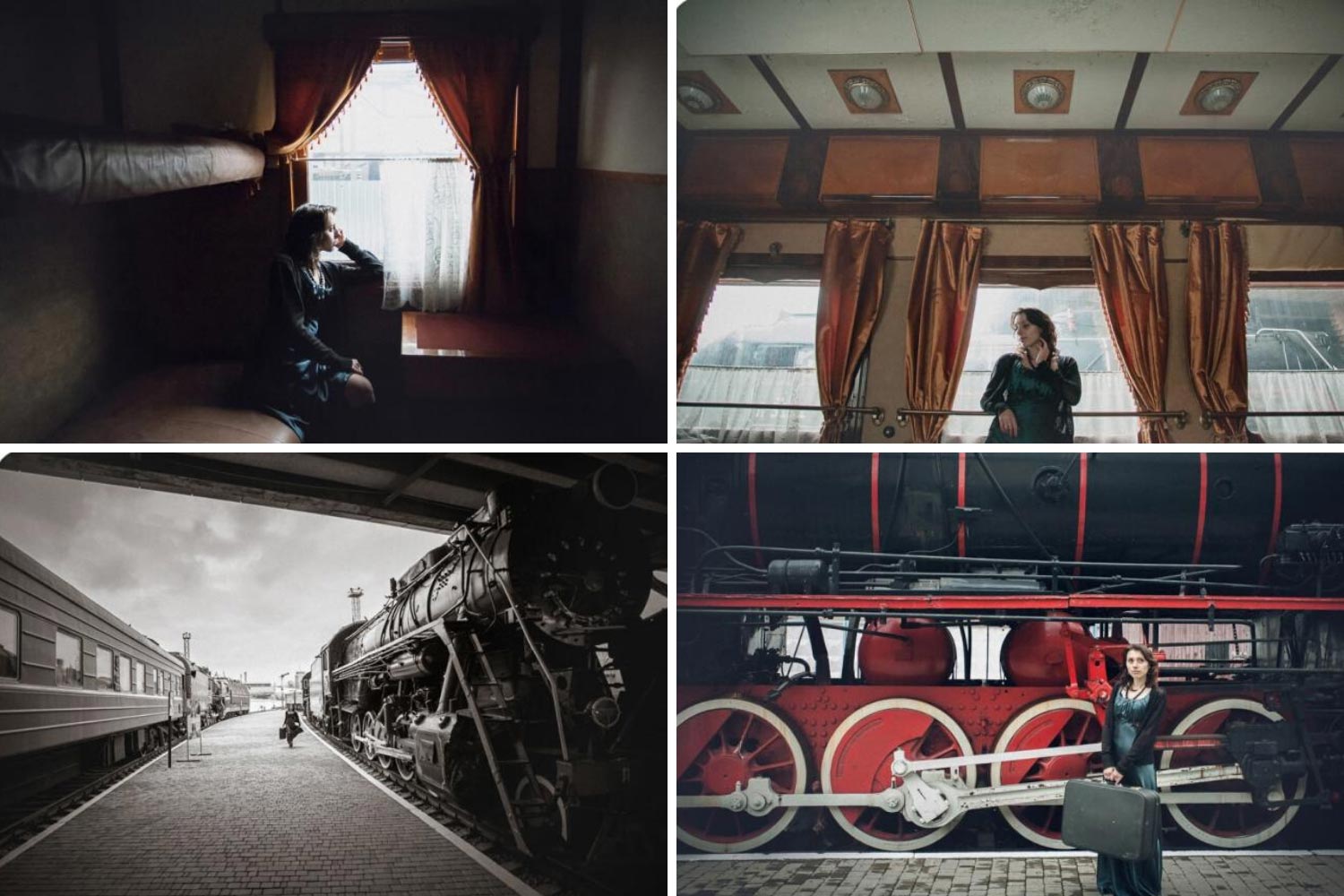 Ретро съемка в Киевском музее железной дороги