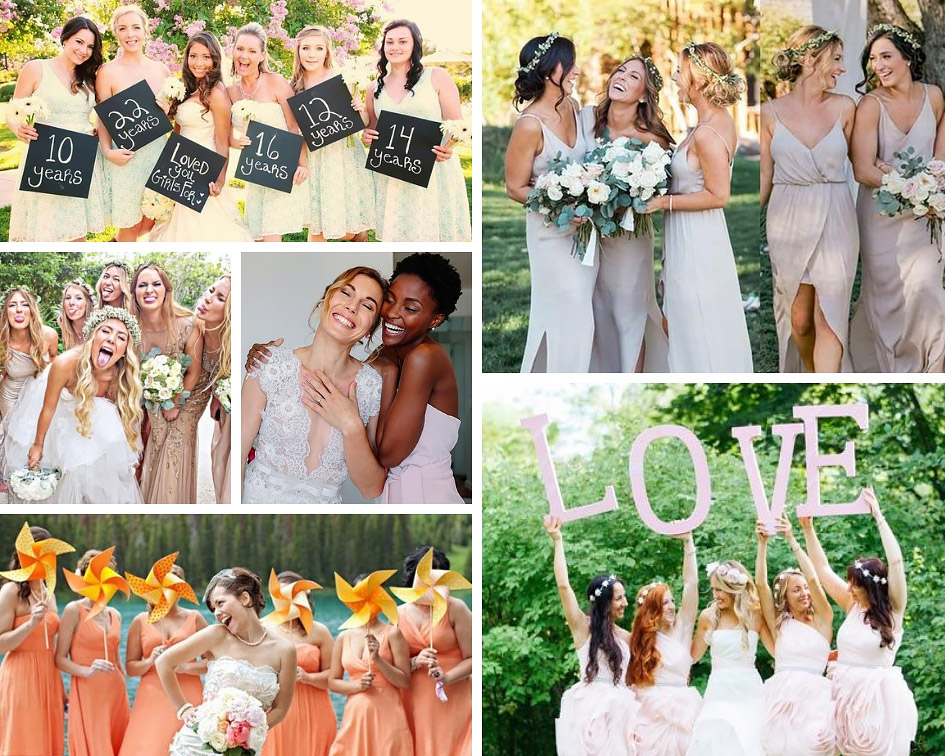 идеи для фото подружек с невестой