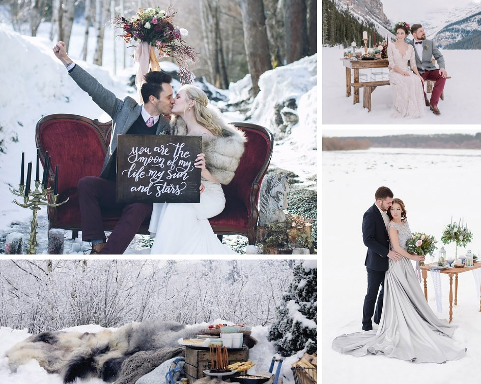 идеи для свадебной фотосессии зимой