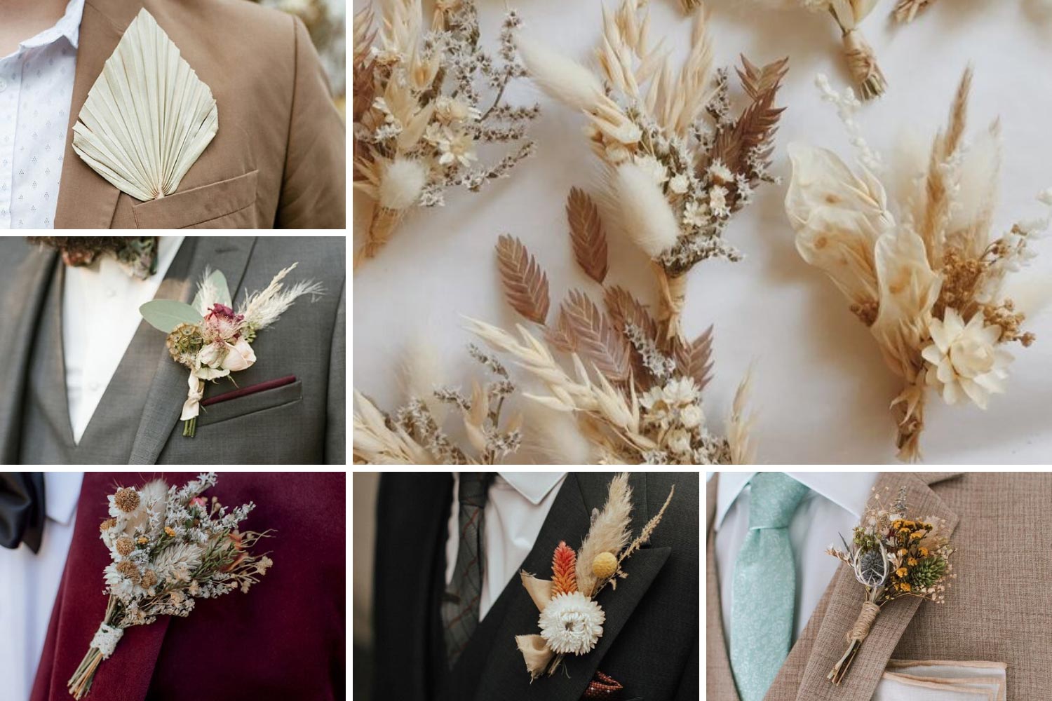 Бутоньєрка з сухоцвітів фото