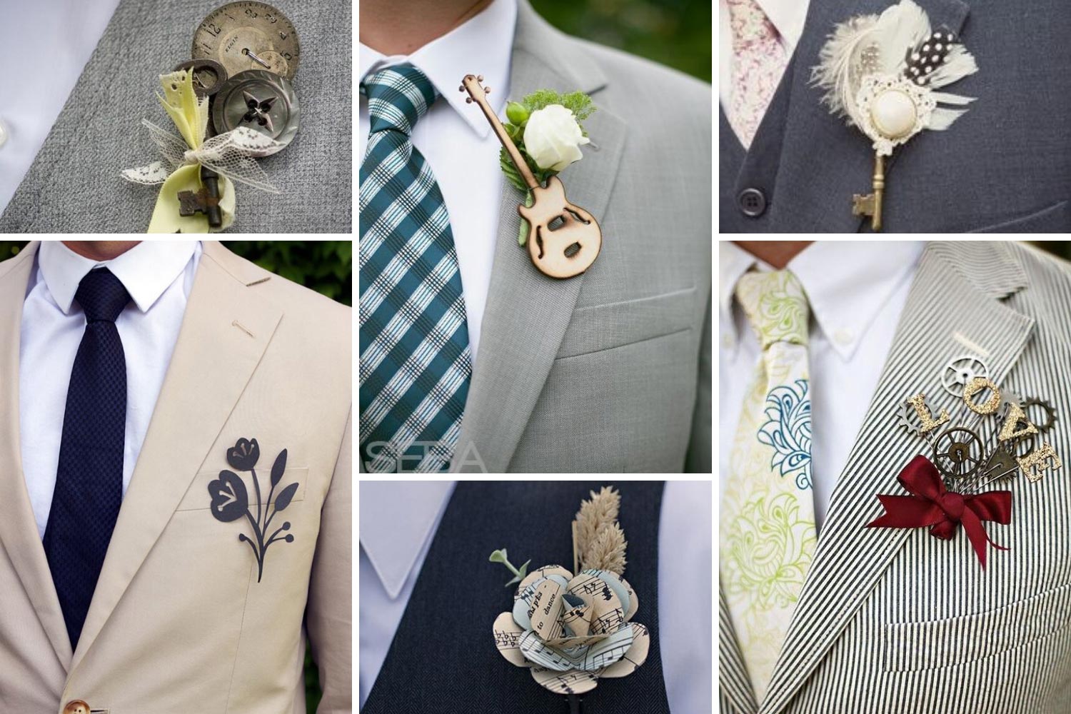 Оригінальна бутоньєрка фото 