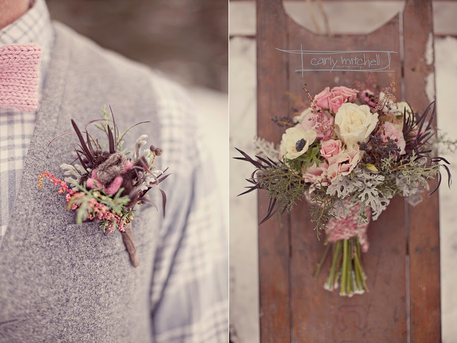 бутоньєрка в стилі букету