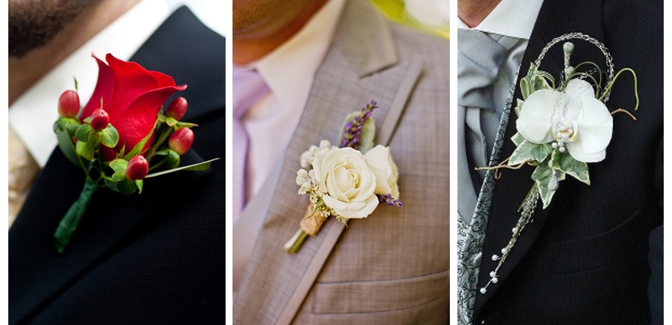3 бутоньєрки фото