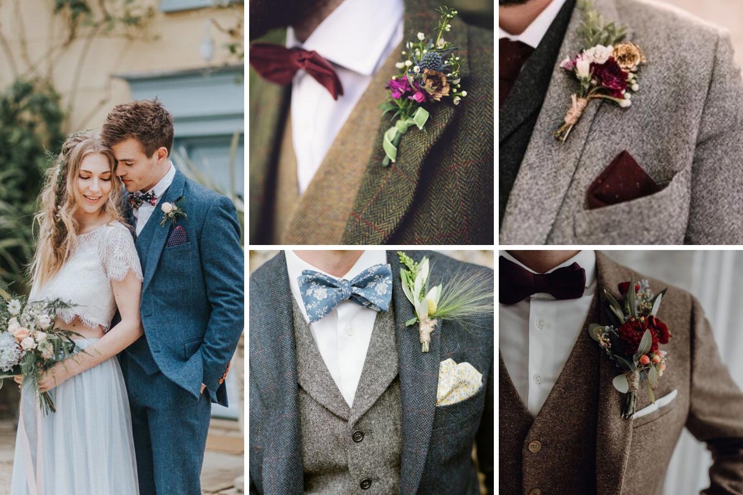 Костюм свадебный из твида фото