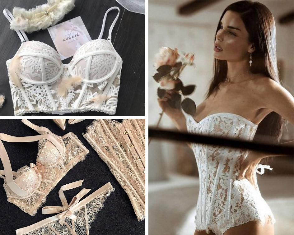 білизна на весілля корсет