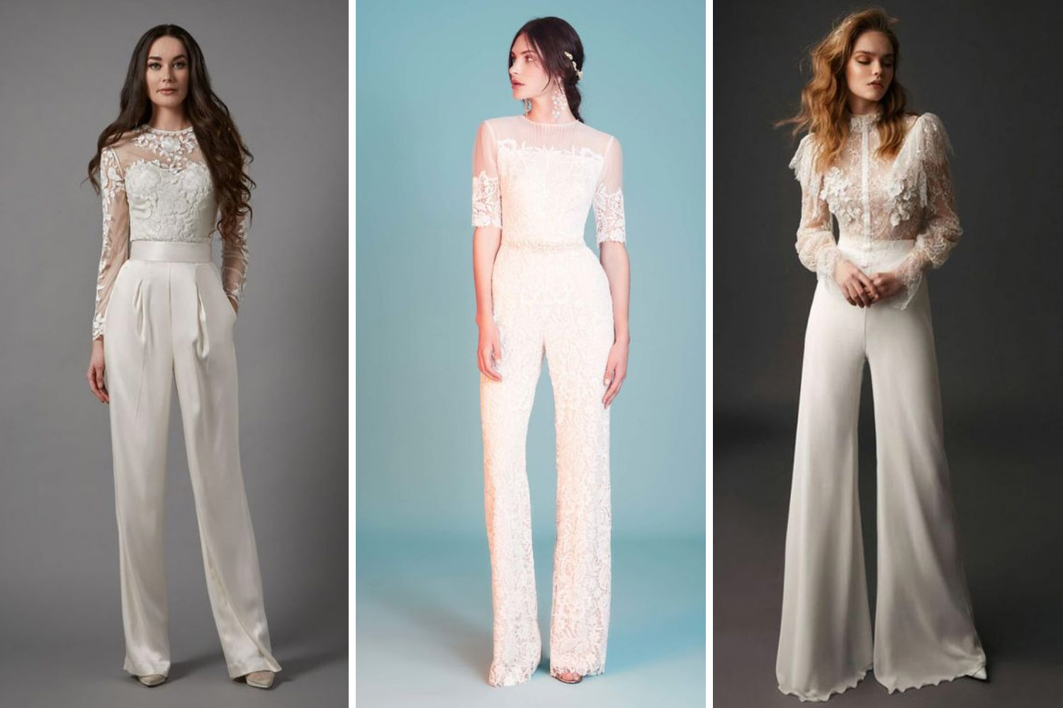 Костюм невесты брюки и блуза
