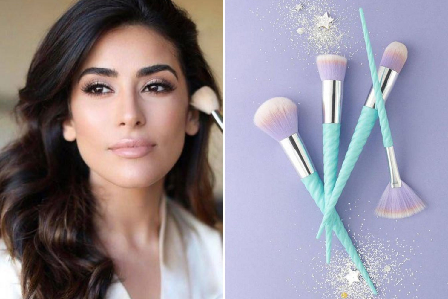 брюнетка та косметика