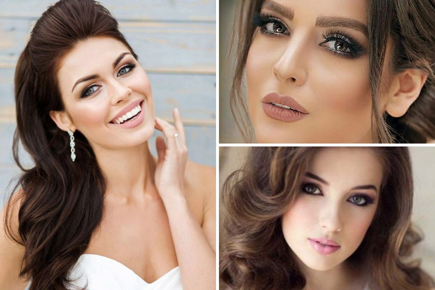 Візаж для брюнеток з сірими очима