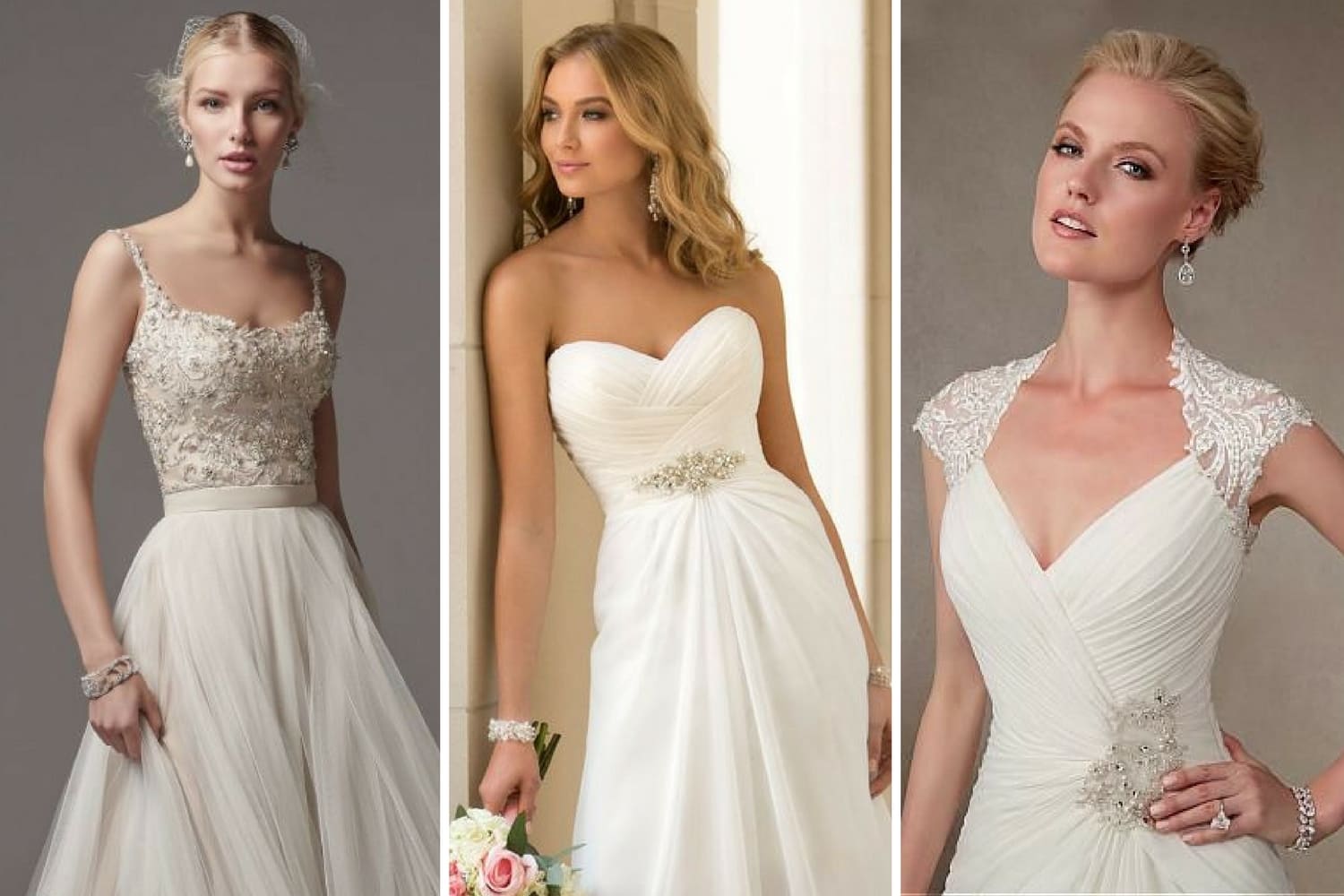 свадебные платья с бижутерией блестящие фото