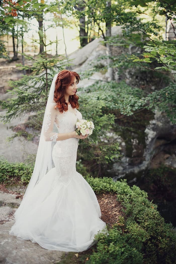 невеста в лесу фото