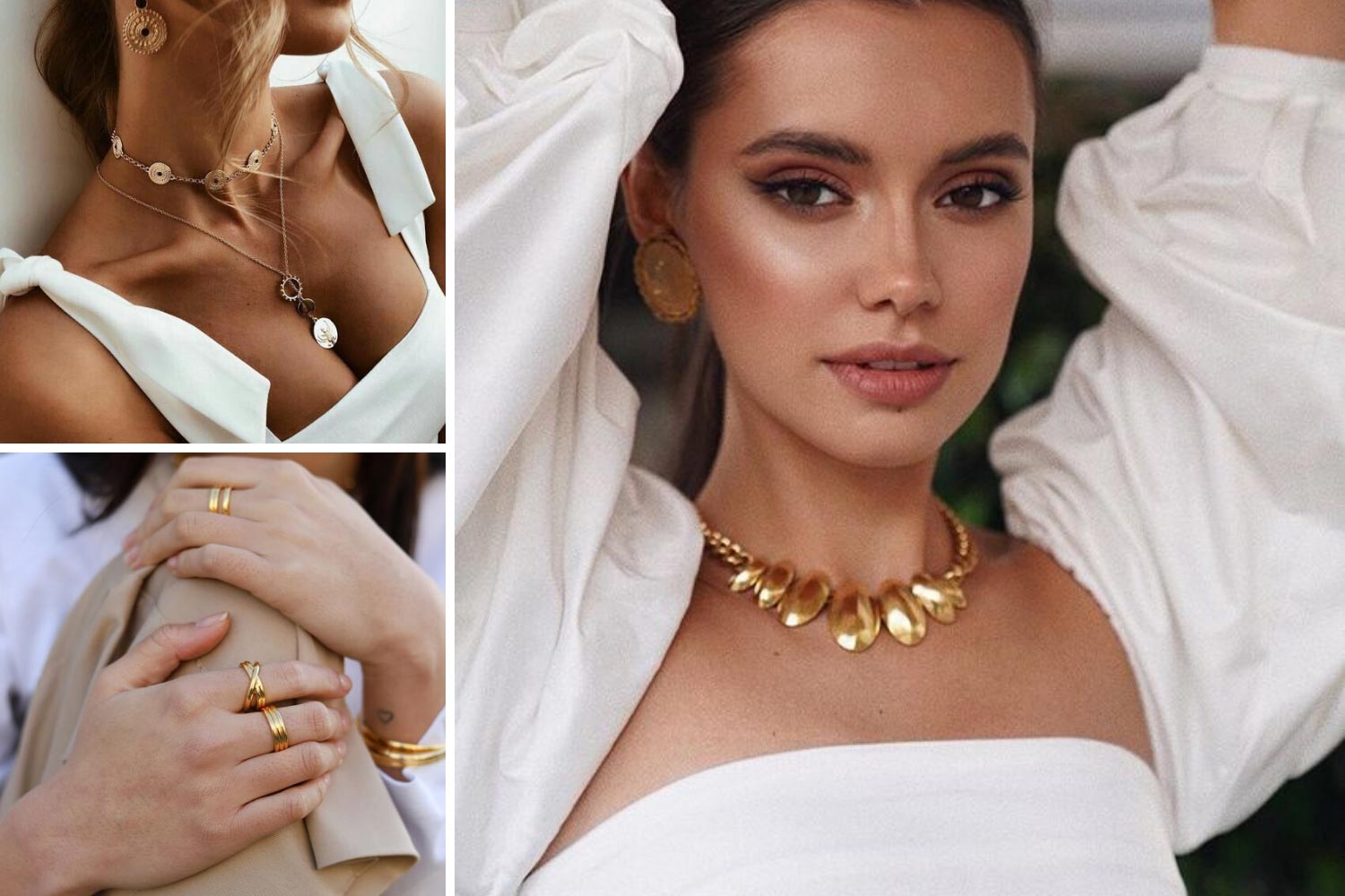 Золотые украшения на свадьбу фото  