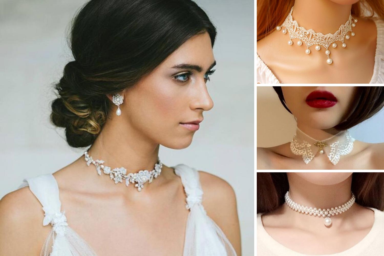 Чокер с жемчугом фото 