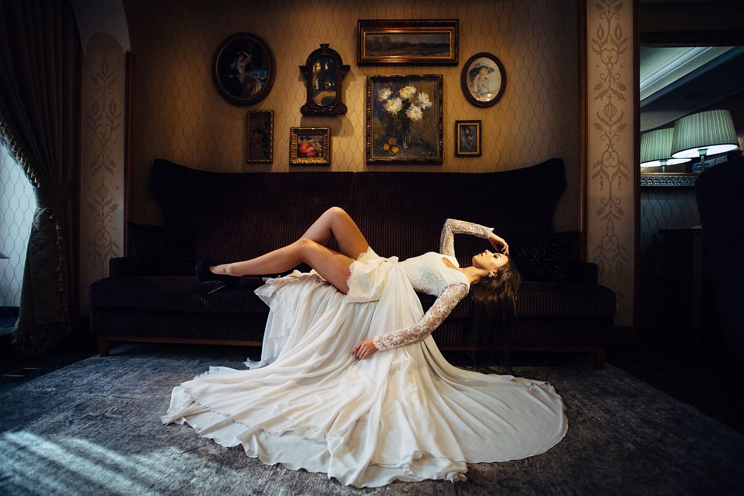 будуарное платье утро невесты фото