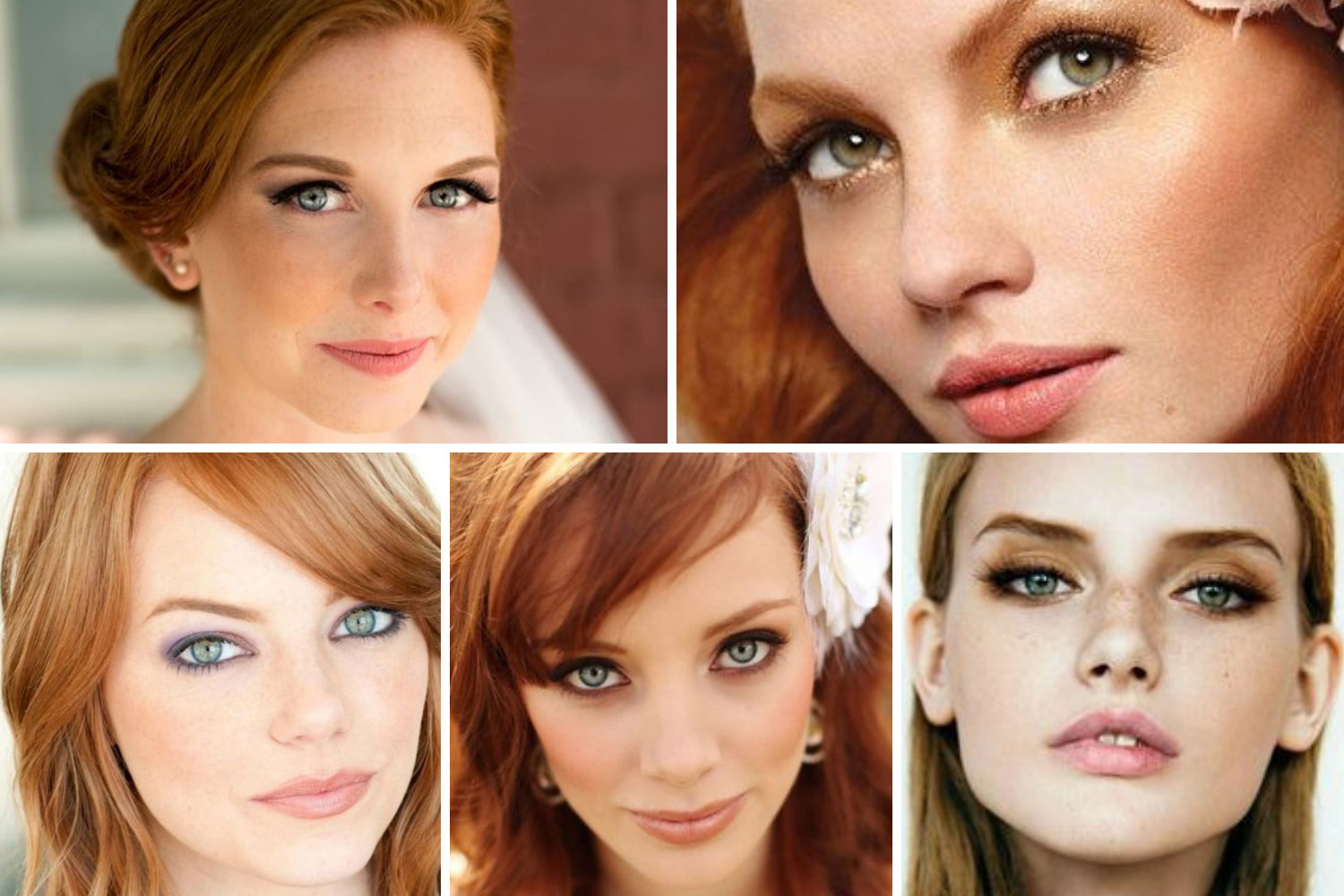 макіяж для рудих із зеленими очима