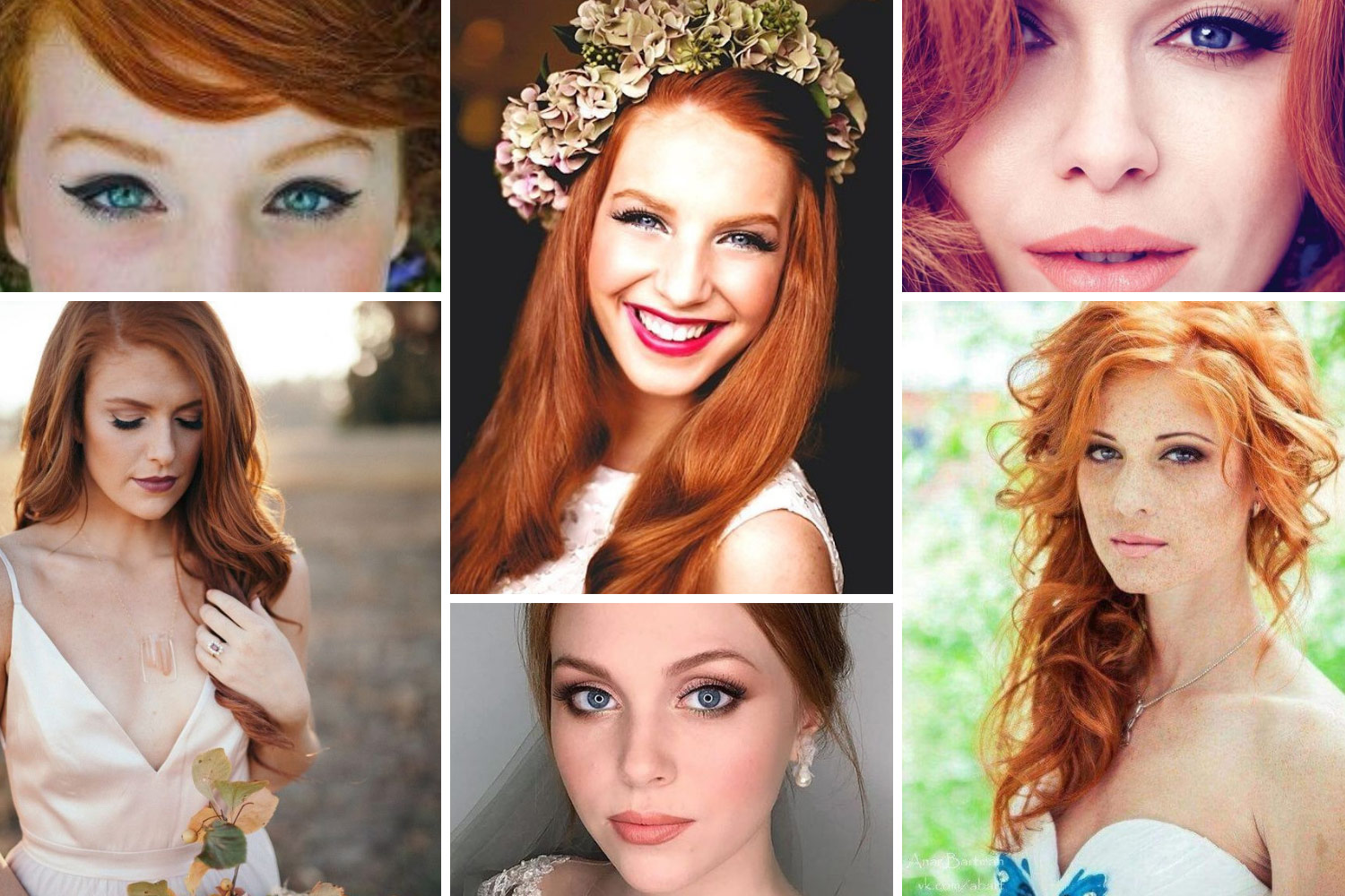 макіяж для рудих з блакитними очима