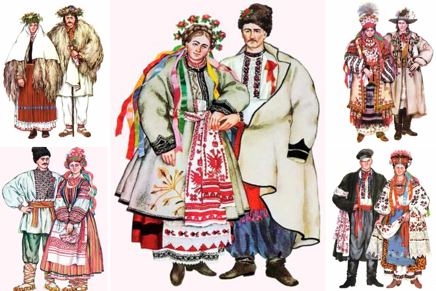 Українські національні весільні костюми фото