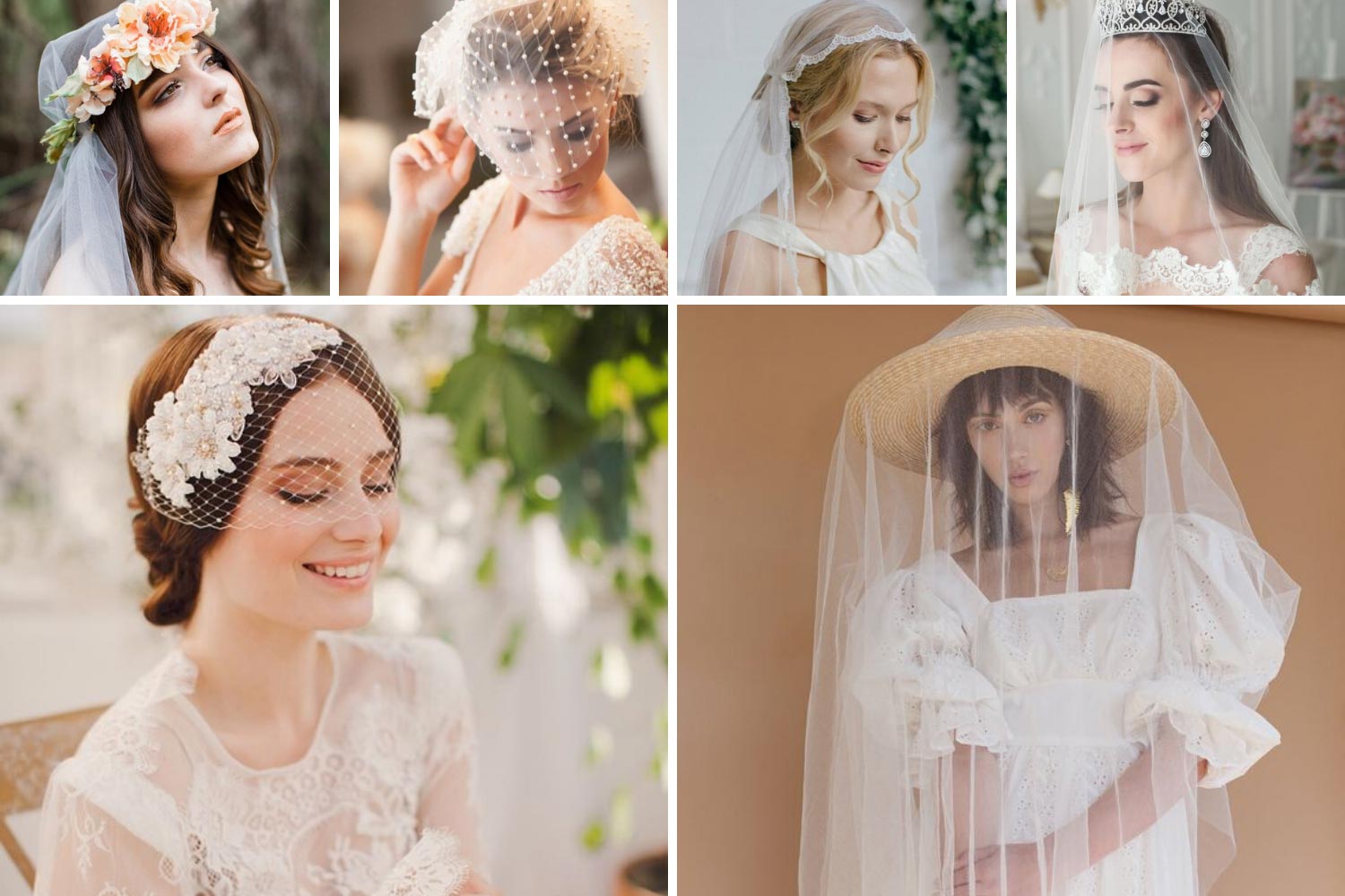 Вуалетка, капелюшок, фата для вінчання фото