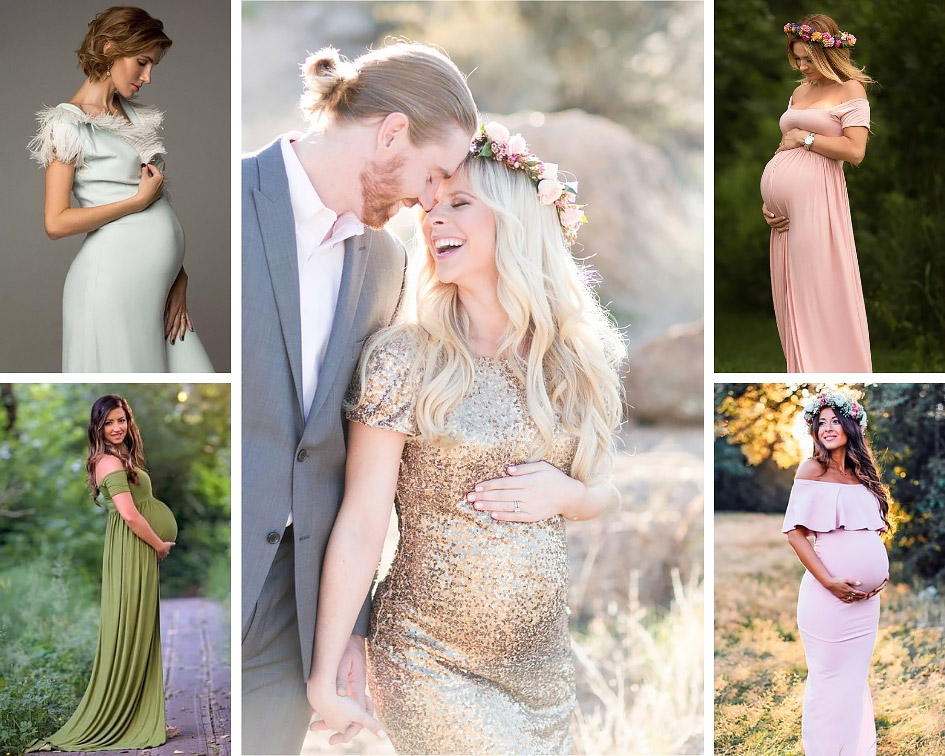 вечірня сукня для вагітної