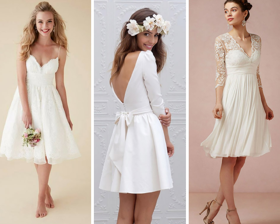 короткое платье в загс фото