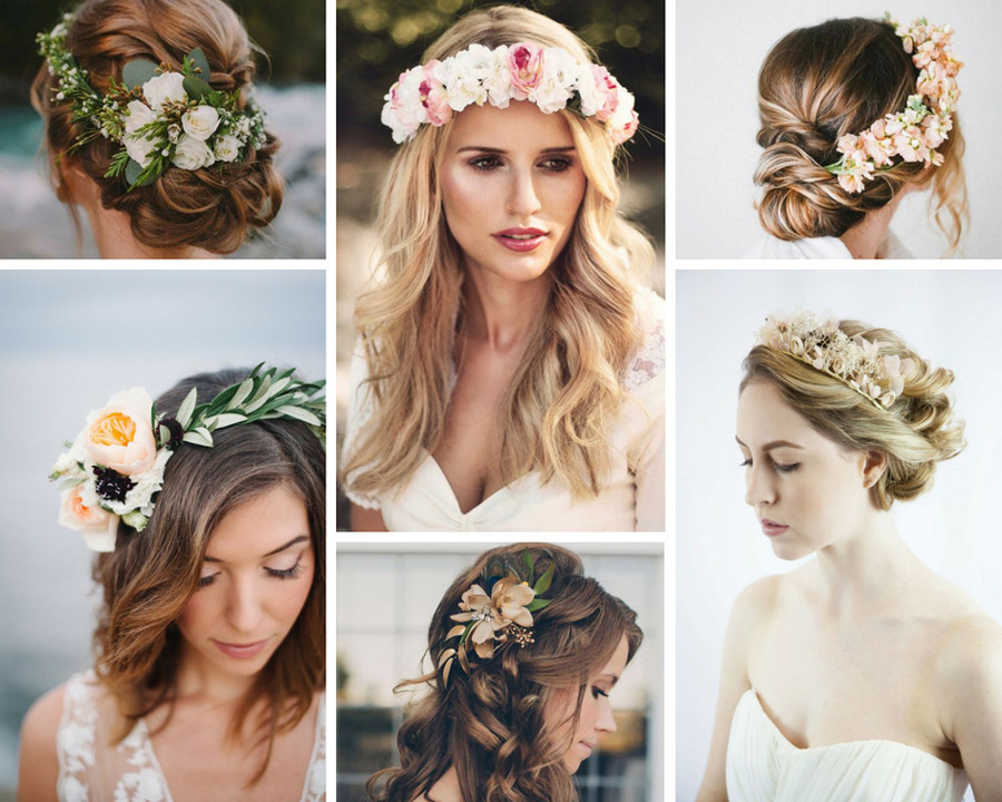свадебный венок невесты фото