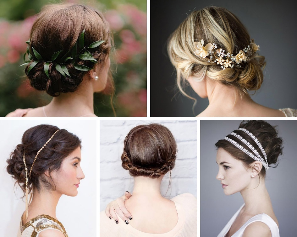 зачіска нареченої в грецькому стилі