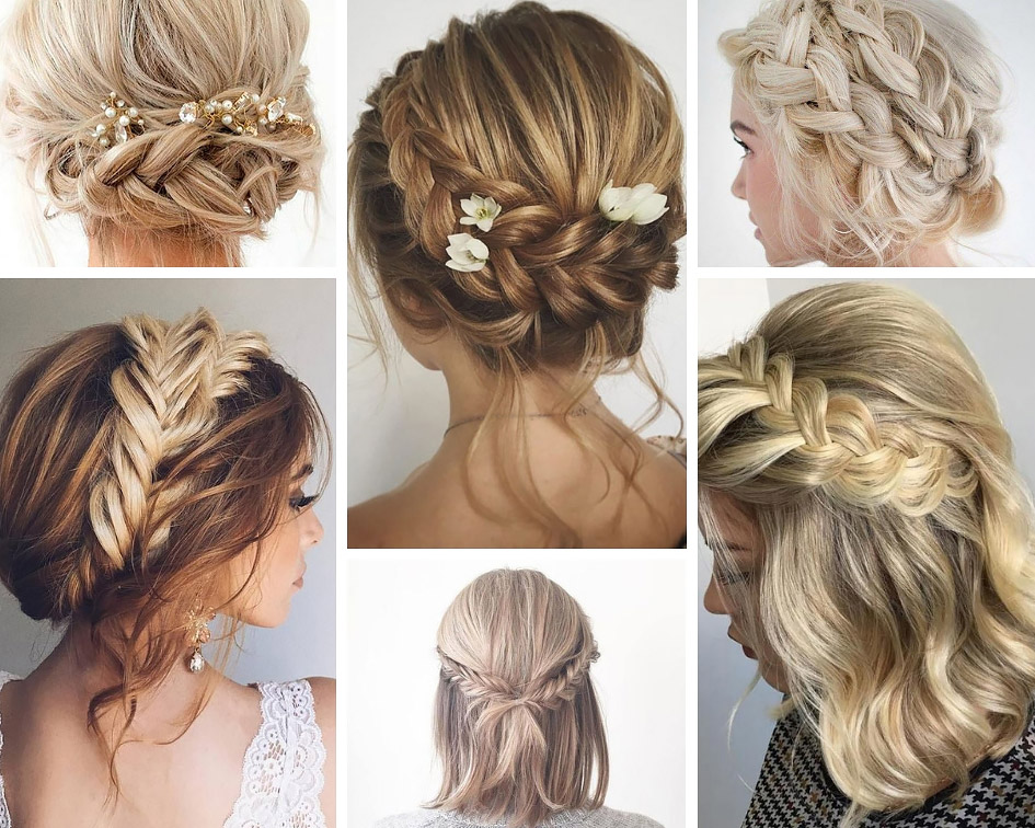 зачіска для короткого волосся з косами