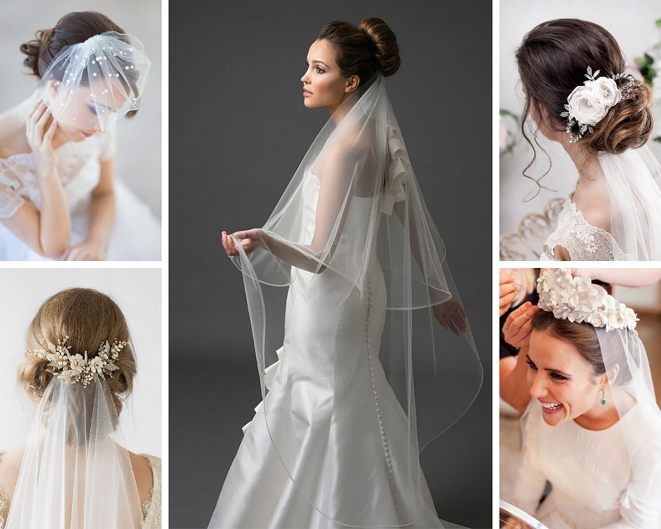 свадебный пучок с фатой