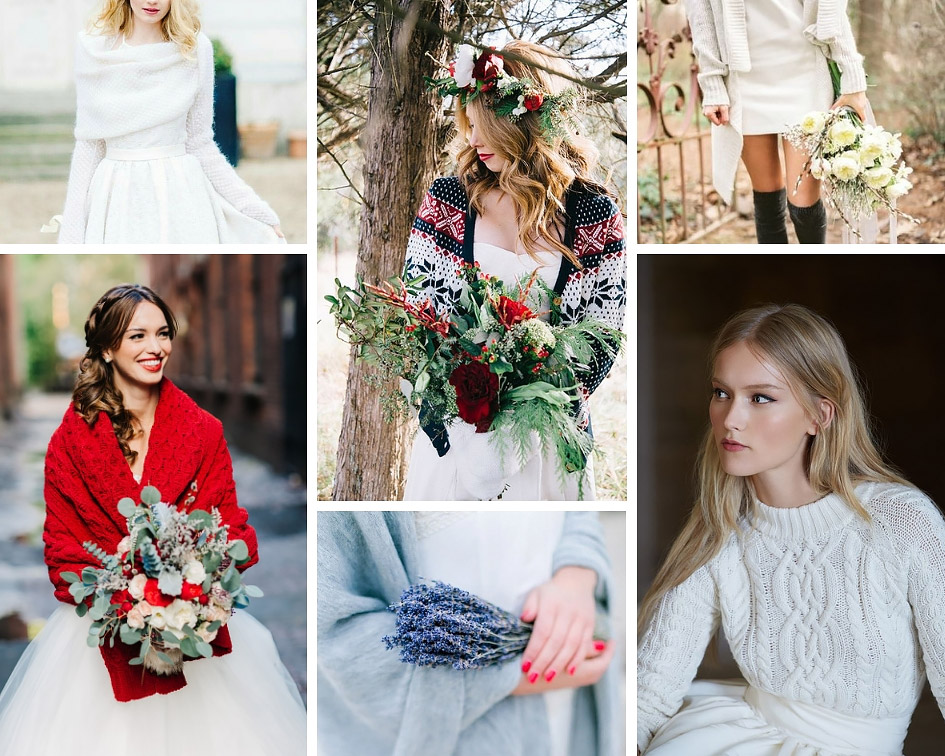 кардиган для свадебного образа невесты