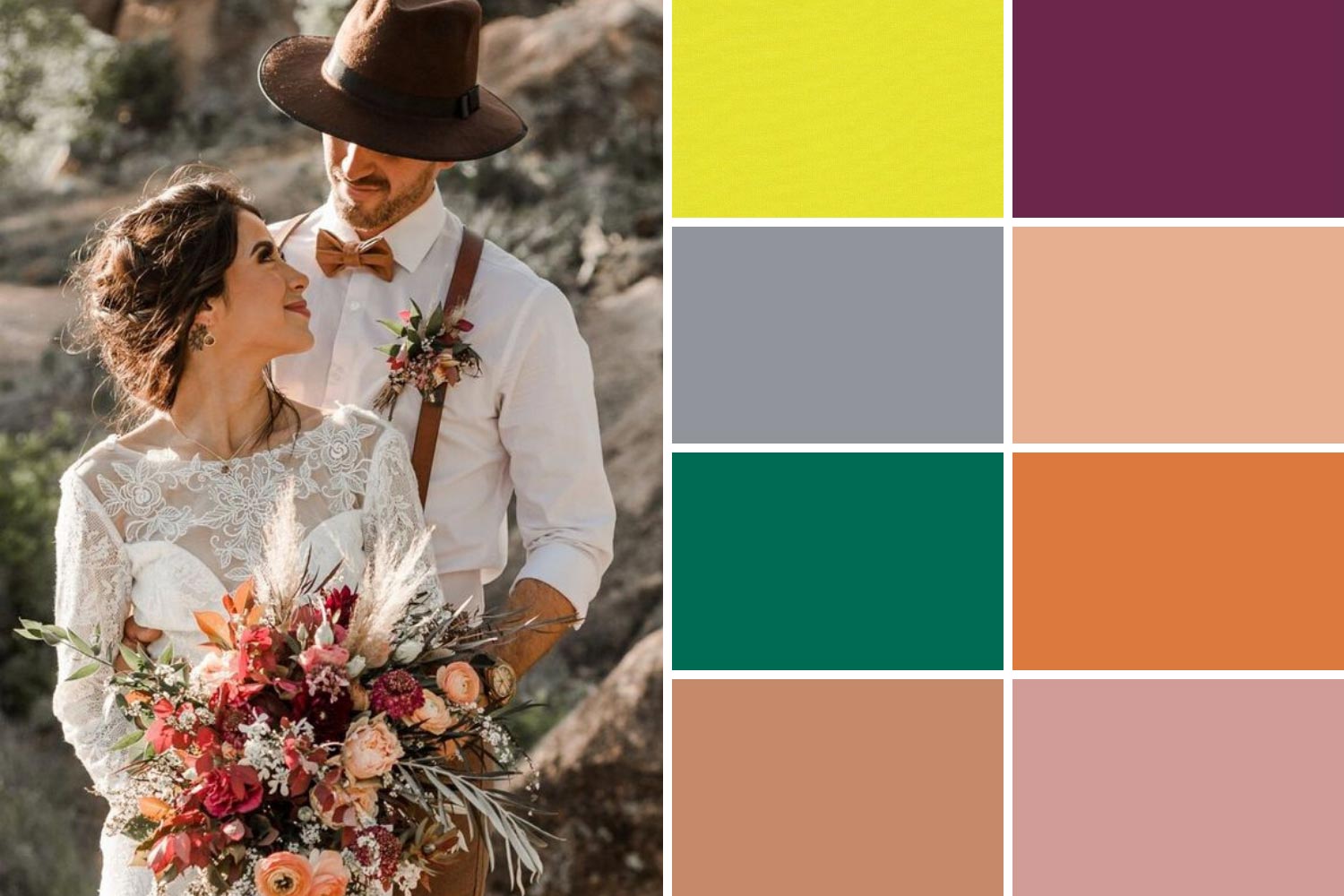 Кольори весілля з палітри Pantone осінь-зима 2020/2021 фото