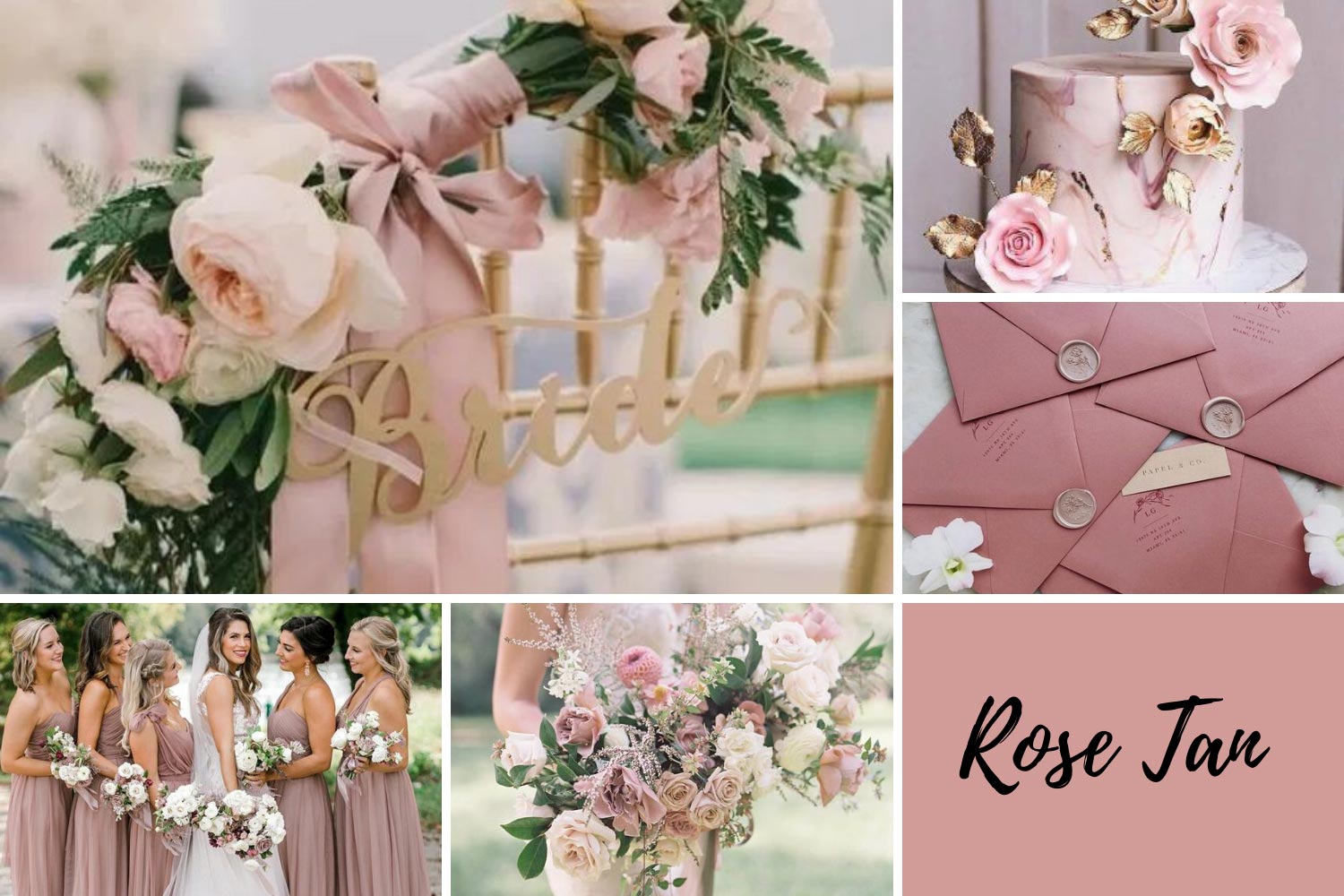 Рожеве весілля Rose Tan: декор фото